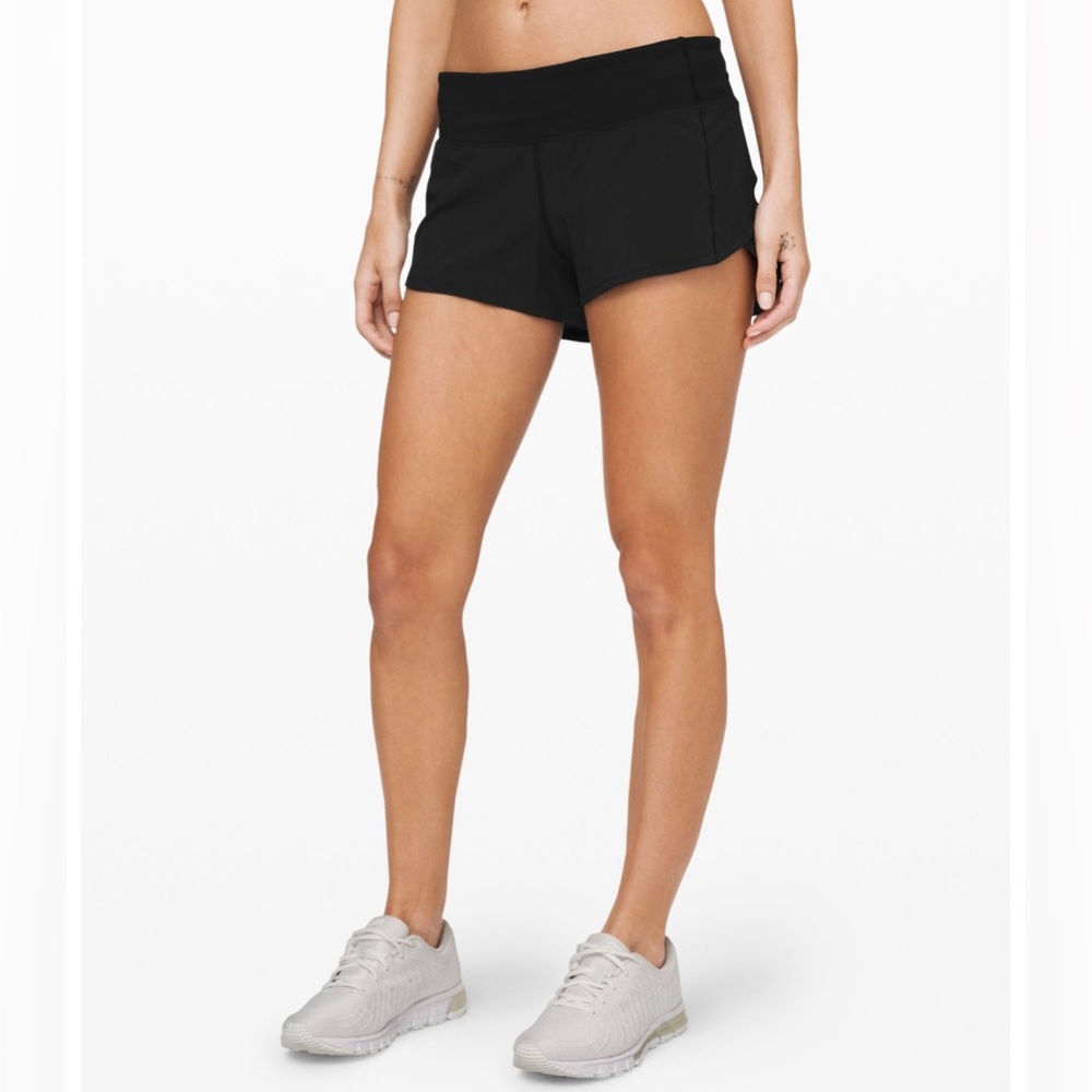 Lululemon speed up shorts.